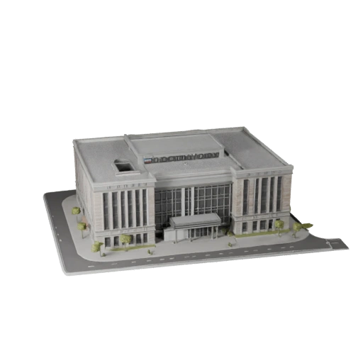 Community Center 3D Model for Blender - Render Asset