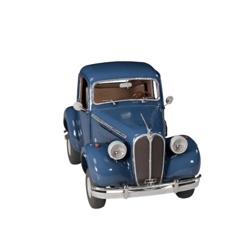 Carro Antigo 3D Model para Blender e Jogos - PBR Realista