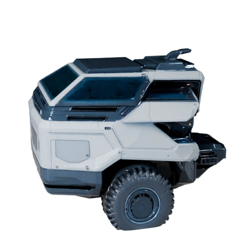 High Poly Sci Fi Truck 3D Model for Studio Renders