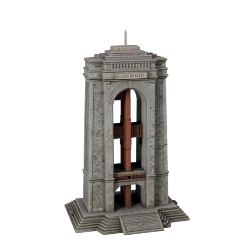 Low Poly Golden Gate Bridge 3D Model for Games & VR