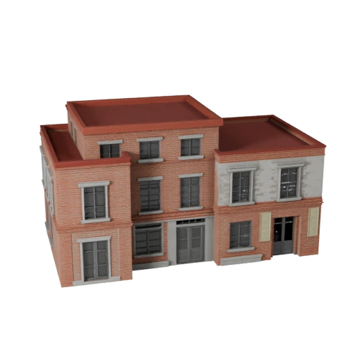 Low Poly Mediterranean House 3D Model for Games & VR