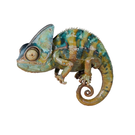 Modelo 3D de Camaleão para Unity - Asset Pronto para Jogo, FBX | Livre de Royalties