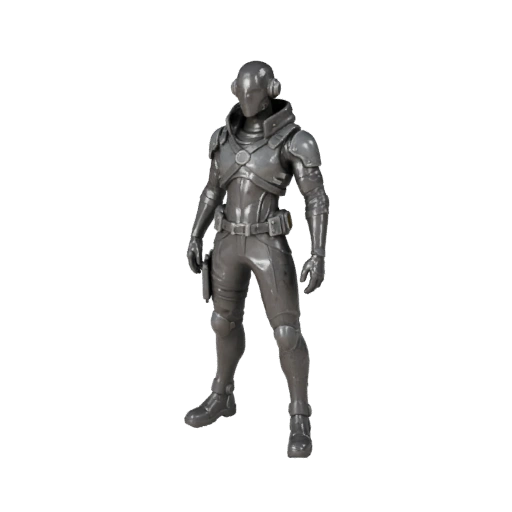 Modello Personaggio Esploratore Cyberpunk - Modellato