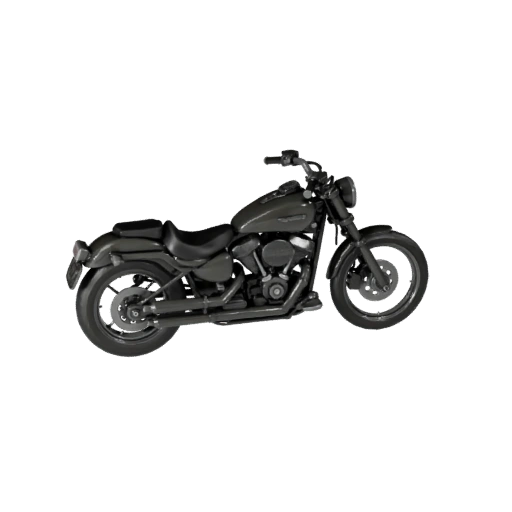 Moto Cruiser Imprimable Inspirée de Harley Modèle 3D STL