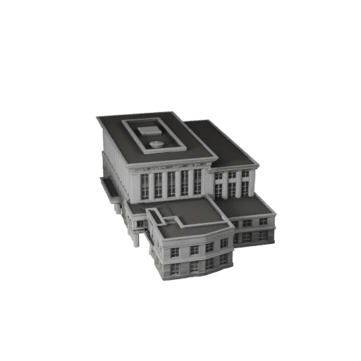 Печатная 3D модель пожарной станции STL - Масштабный печатный актив