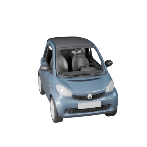 Compact Car 3D Model for Blender - Render Ready Asset (Legacy)
