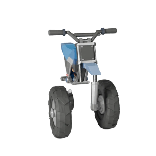 Modelo 3D de Moto de Terra Baixo Poli para Unity & Unreal PBR Asset
