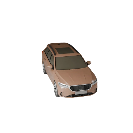 Station Wagon High Poly 3D Model per Rendering in Studio (Legacy)