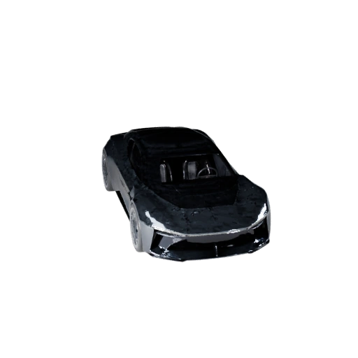 Concept Car 3D Model for Unity - Low Poly Game Asset