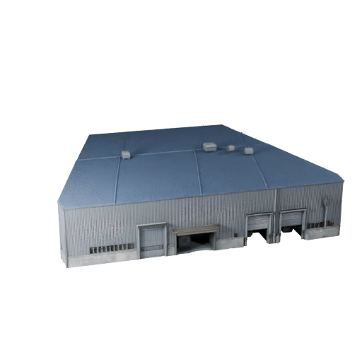 Shipyard Warehouse 3D Model for Blender - Render Asset
