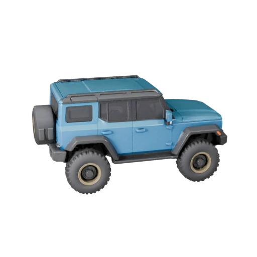 Modelo 3D de Hover SUV - Ativo de Jogo Estilizado Low Poly