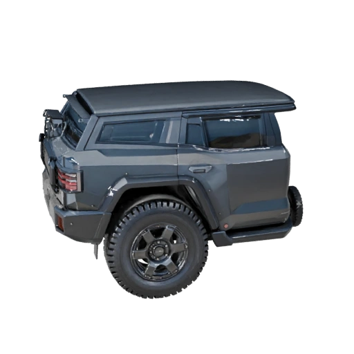 High Poly Crossover Suv 3D Model for Studio Renders