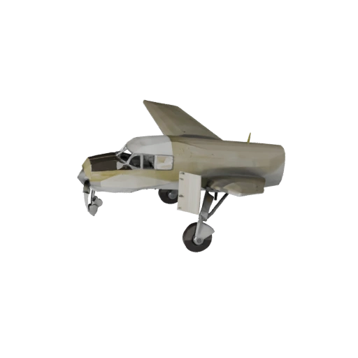 Low Poly WWII Cargo Plane 3D Model for Unity & Unreal
