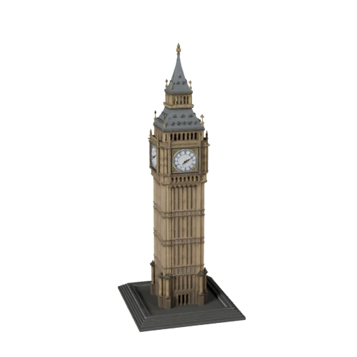 Modelo 3D Big Ben para Blender - Asset de Render para Arquitetura
