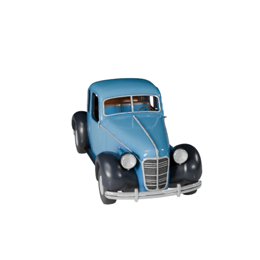 Modèle 3D de Voiture Vintage pour Blender - Asset Prêt pour le Rendu