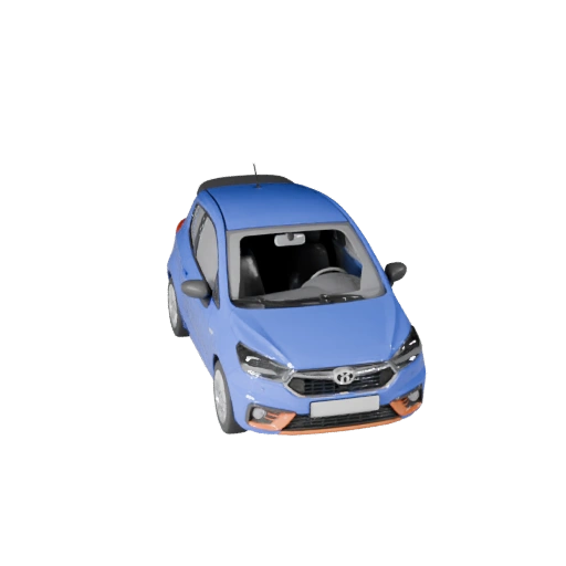 Game Ready Hatchback 3D Model for Realtime Use PBR Asset (Legacy)