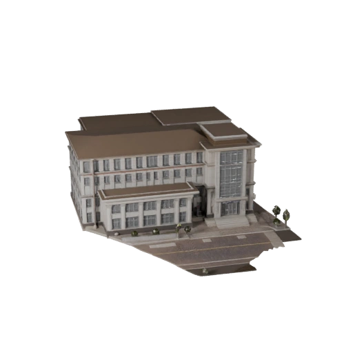 Police Station 3D Model - Realistic Archviz Asset forArch