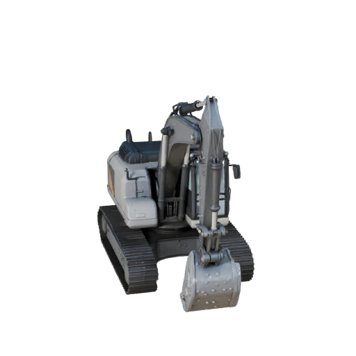 Mini Excavator 3D Model for Unity - Low Poly Game Asset