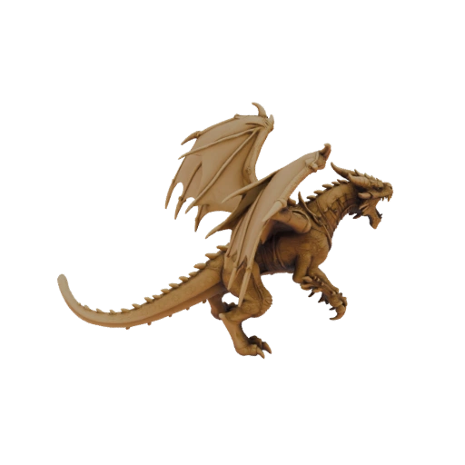 Fantasy Savage Dragon Boss Miniature STL - Howling