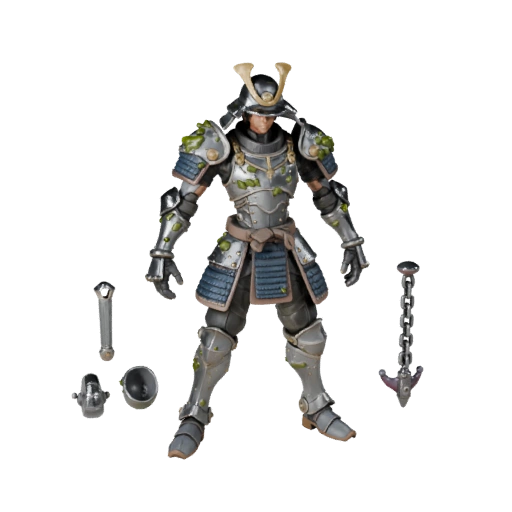 Anime Armored Samurai Character Model - Rigged