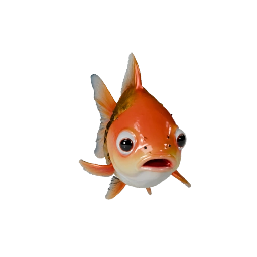 Cartoon Goldfish 3D Model - Stylized Asset for Animation | PBR