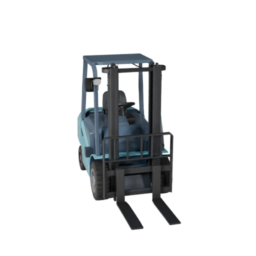Low Poly Forklift 3D Model for Unity & Unreal PBR Asset