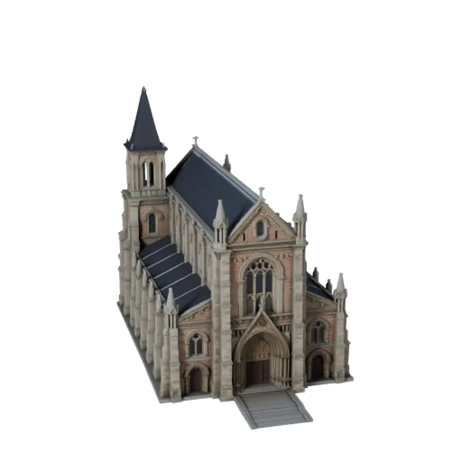 3D модель собора для Blender - Рендер-ресурс для архитектуры