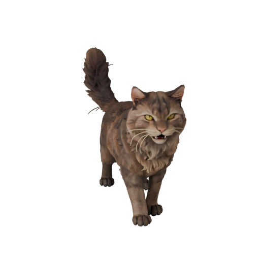 Modelo 3D Realista de Gato Persa - Asset PBR Rigged para Jogos