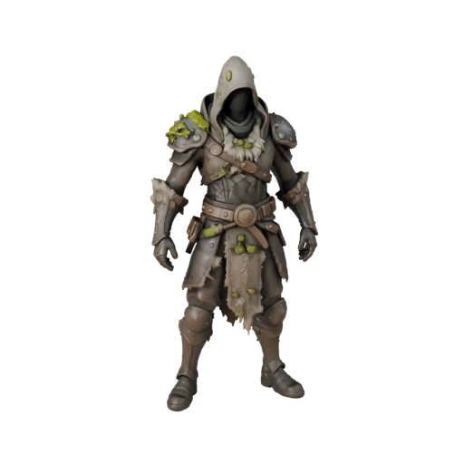 Modello Personaggio Assassino Arcano Sci-Fi - Modellato