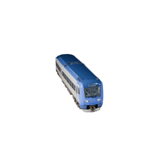 Hochgeschwindigkeitszug 3D-Modell für Blender & Spiele - Realistisch
