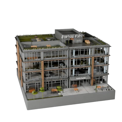 3D модель Startup Hub Office для Blender - Рендер-ассет