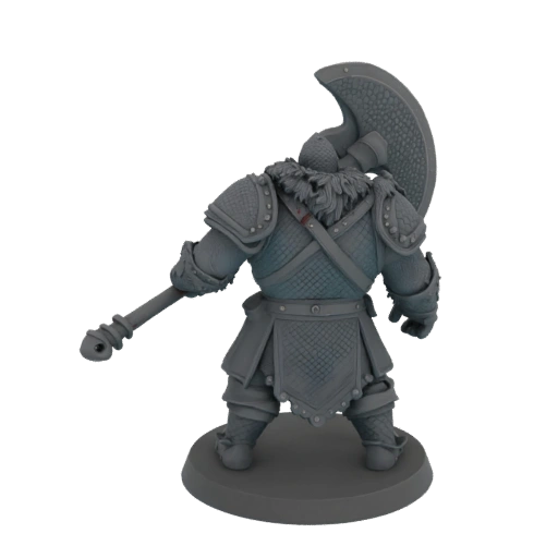 Medieval Barbarian Miniature STL