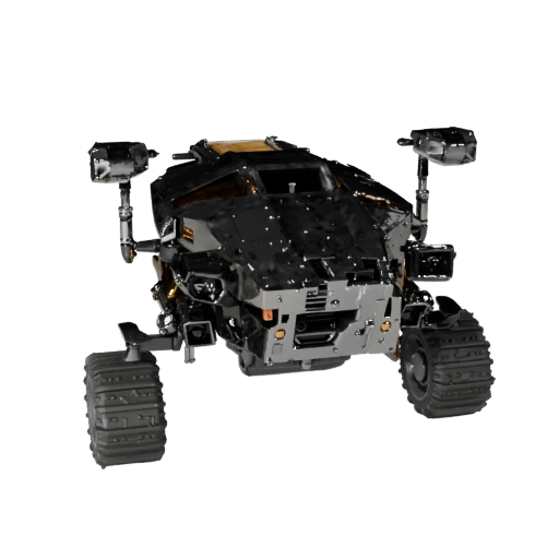 Modelo 3D de Rover de Carga Lunar para Unity - Asset Low Poly PBR