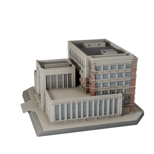 High Poly Public Pavilion 3D Model for Archviz for Architecture
