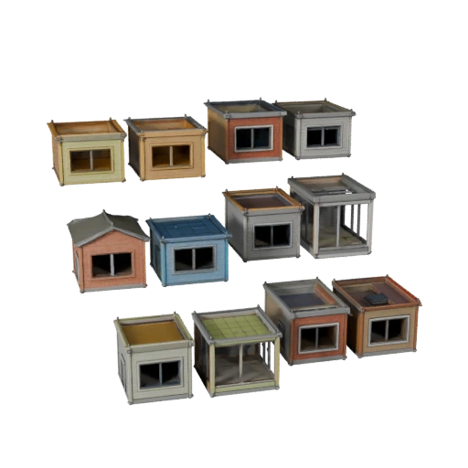 Low Poly Modular Apartment Kit 3D Model for Games & VR