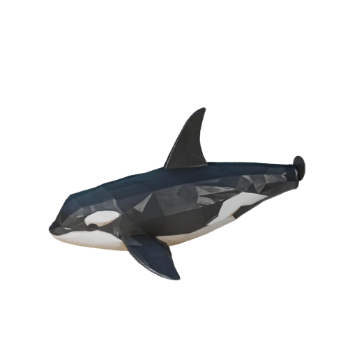 Low Poly Orca 3D Model - Unity Game Asset with FBX | Royalty-Free