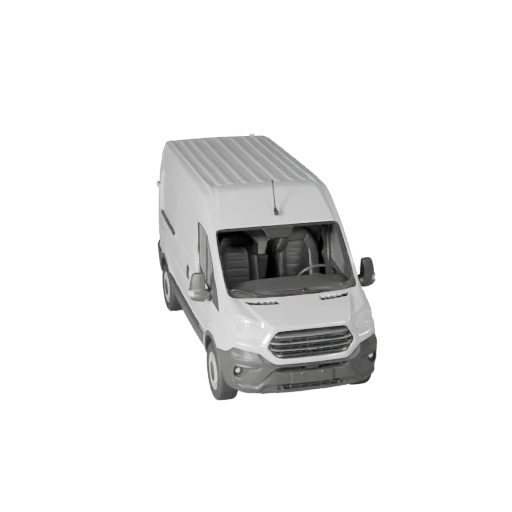 Delivery Van 3D Model for Unity - Low Poly Game Asset