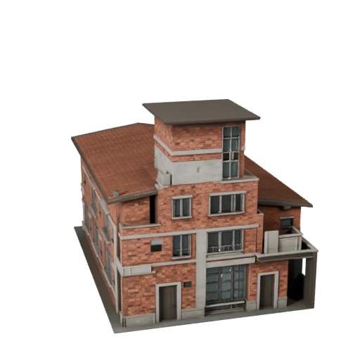 Beach House 3D Model for Blender - Render Asset for Architecture
