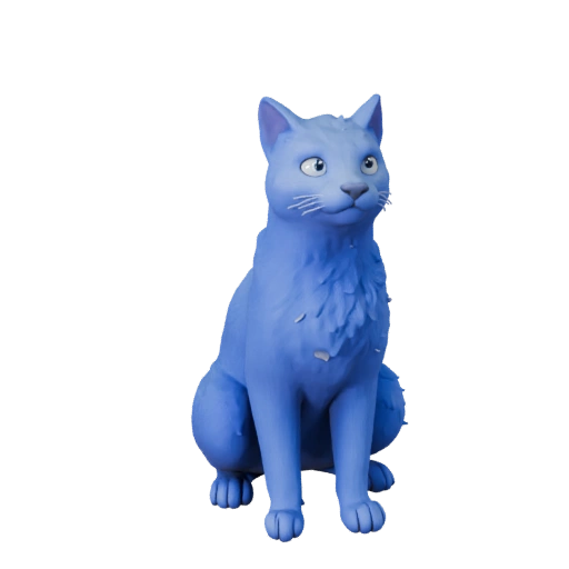 Modelo 3D de Azul Russo Desenho Animado - Asset Estilizado para Animação