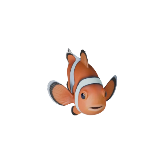 Realistic Clownfish 3D Model - Rigged PBR Asset for Games | PBR