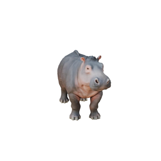3D модель бегемота для Blender - PBR ассет с текстурами | Бесплатно