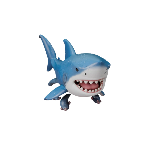 Cartoon Tiger Shark 3D Model - Stylized Asset for Animation