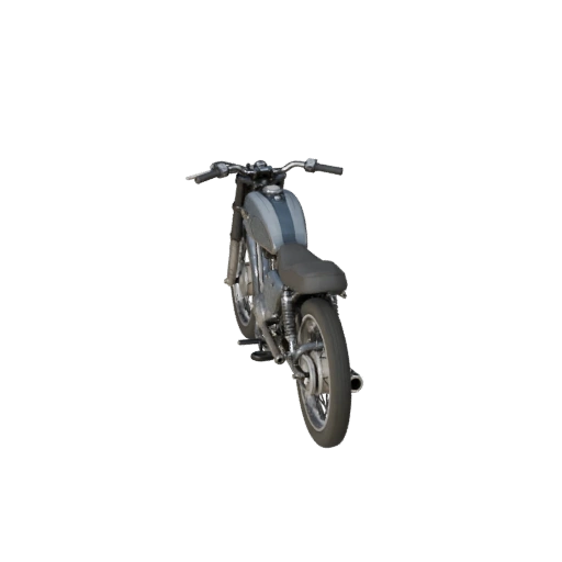 Vintage Motorcycle 3D Model for Unity - Realtime Asset