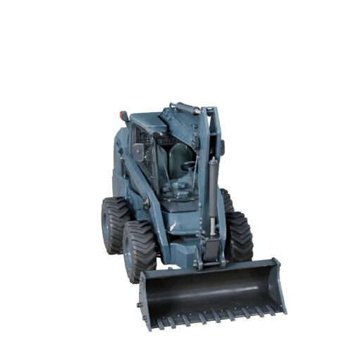 Skid Steer Loader 3D Model for Blender & Games - PBR