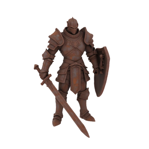 Miniatura STL Paladino Dragonborn Dark Fantasy