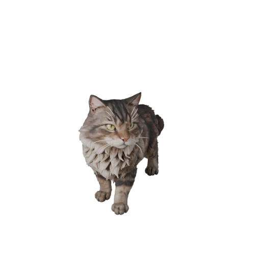 Modelo 3D Gato Norueguês da Floresta para Blender - Asset PBR com Texturas
