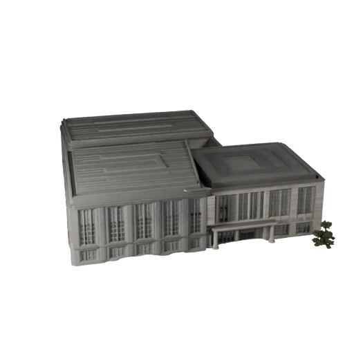 High Poly Community Center 3D Model for Archviz for Architecture