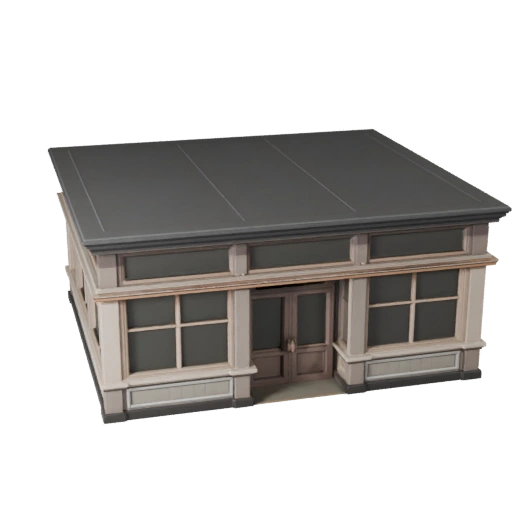 Modello 3D Vetrina Facciata per Unreal - Asset Realtime