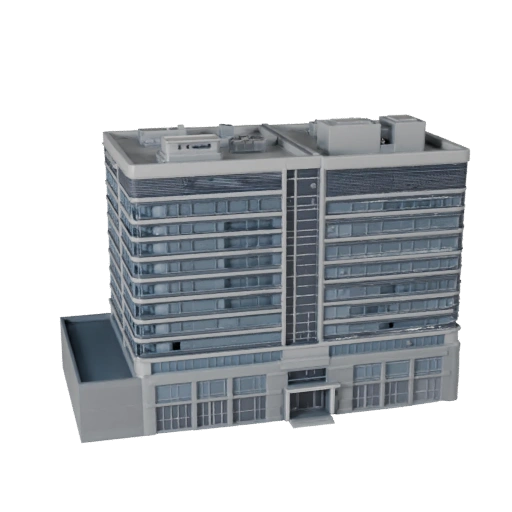 3D модель Исследовательского института для Blender - Рендер-ресурс