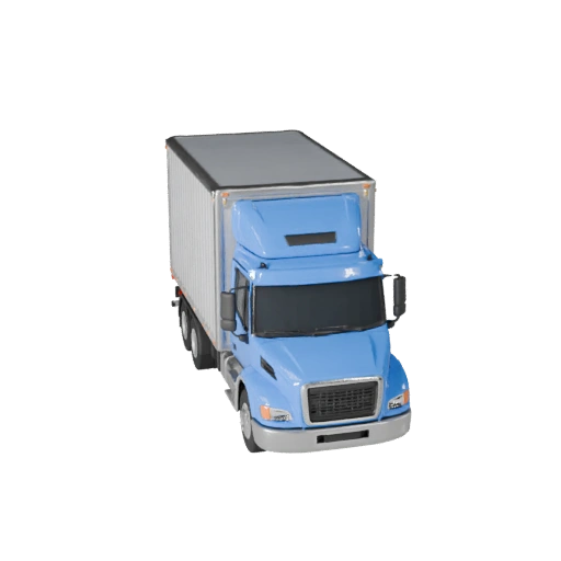 Box Truck 3D Model for Unity - Low Poly Game Asset (Legacy)